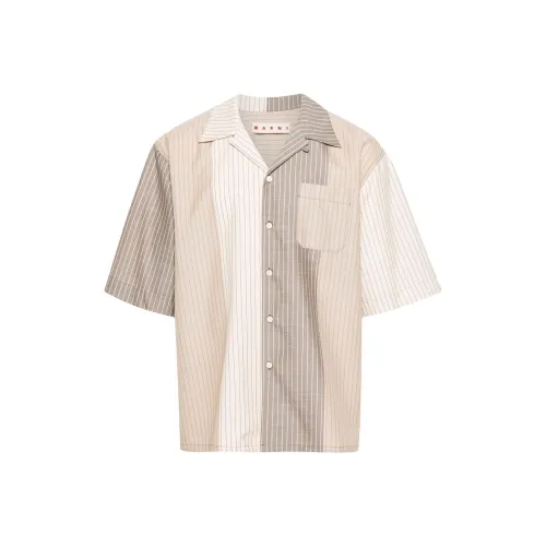 MARNI Бежевые Мужские Рубашки