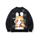 Чёрный Морковный Кролик (017)