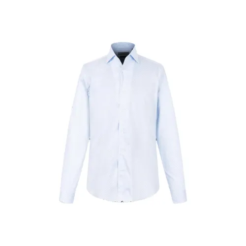 Corneliani Светло-Синие Мужские Рубашки