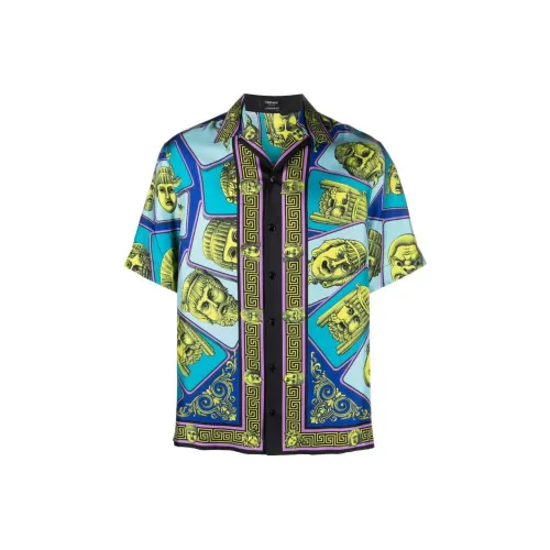 VERSACE Мужские Синие Рубашки