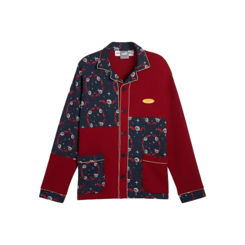 PUMA Red Men's Shirts PUMA Красные Мужские Рубашки