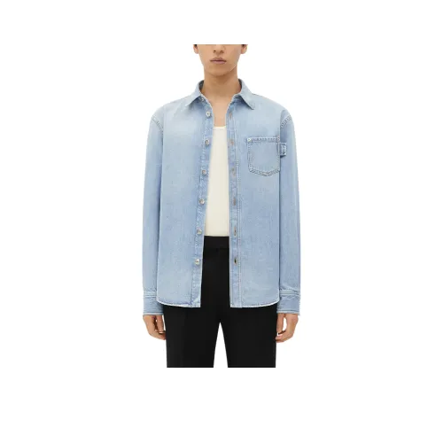 Bottega Veneta SS23 Рубашка Мужская Светло-Синяя