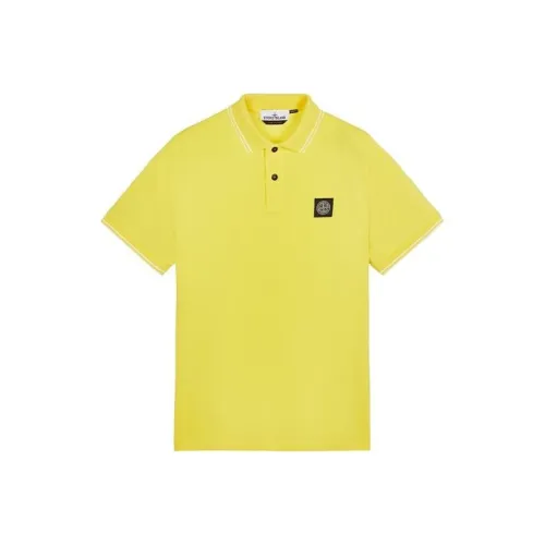 STONE ISLAND Желтая Мужская Поло