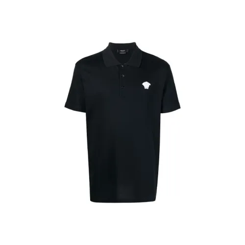 VERSACE Мужская черная поло