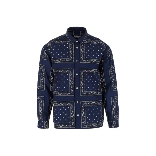 Jacquemus Мужские Синие Рубашки