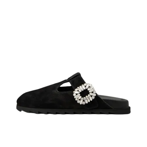 Roger Vivier Slidy Viv' Домашние тапочки Женские Черный