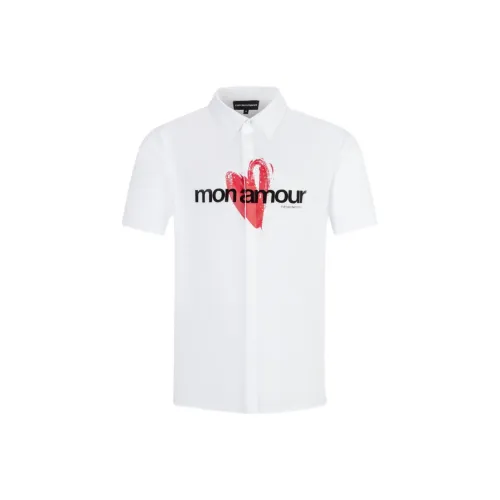 EMPORIO ARMANI SS24 Рубашка Мужская Белая