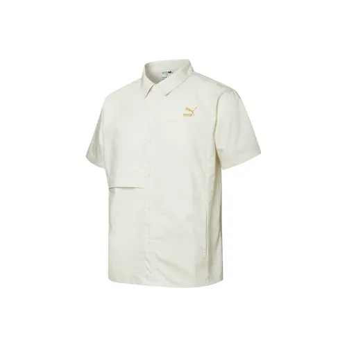 PUMA FLORID Экрю Мужские Рубашки