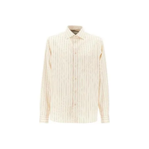 GUCCI Желтый Коричневый Мужские Рубашки