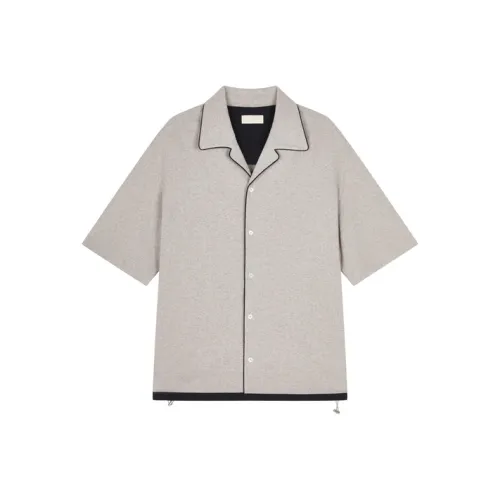 CROQUIS 077 Фотиния Серый Кофейный Мужская Рубашка