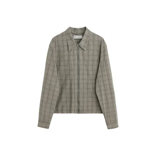 OUR LEGACY FW24 Рубашка Мужская Серого цвета