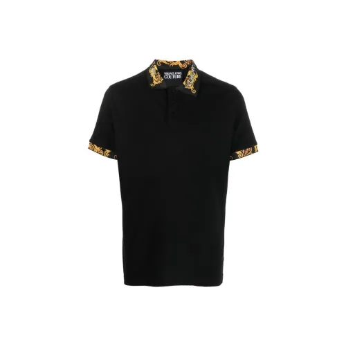 VERSACE JEANS COUTURE Мужская черная поло