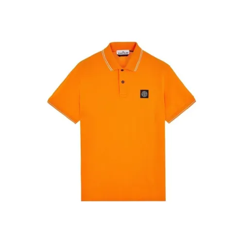 Stone Island Мужская Поло Апельсин