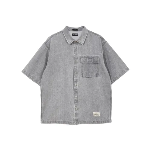 JACK JONES· Рубашка Мужская A17 Средне-Серый Деним