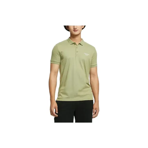 Calvin Klein Мужская поло темно-зеленого цвета