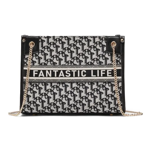 ST SAT Ткань Сумка через плечо Сумка на плечо Сумка через плечо Сумка-тоут Сумка для покупок Стандартная Женская Черная