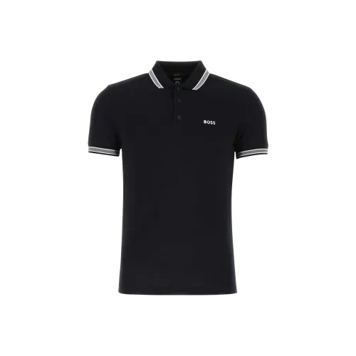 Hugo Boss Морской Синий Мужское Поло