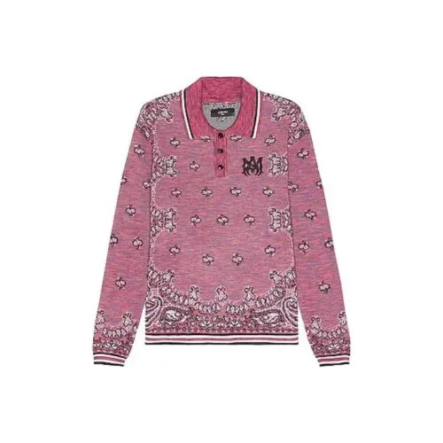 AMIRI Мужская Поло Рубашка Фиолетового Цвета