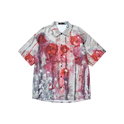 GENANX Рубашка Унисекс Индивидуальный С принтом