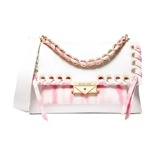 MICHAEL KORS Cece Кожа Сумка через плечо Средняя Женская Розовая Белая