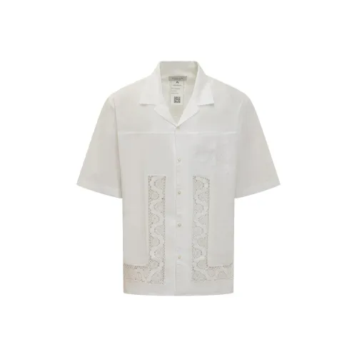 Marine Serre Белый Мужской Рубашки