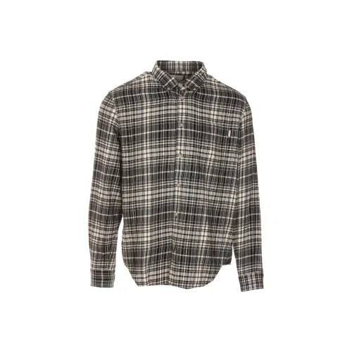 WOOLRICH Серый Коричневый Мужские Рубашки