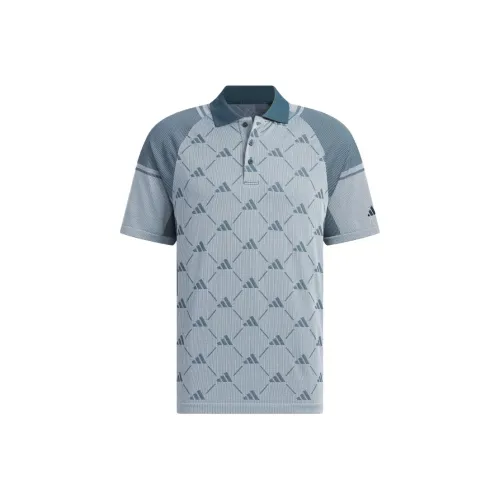 Adidas Поло Мужское Арктический Синий