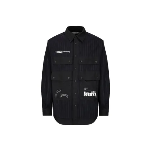 EVISU Мужские Черные Рубашки