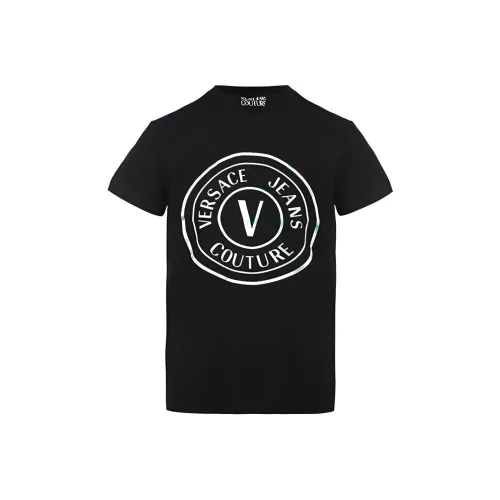 VERSACE JEANS COUTURE SS22 T-Shirt Мужской Черный