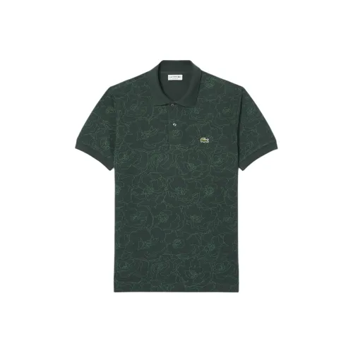 LACOSTE Поло Мужское Лесной Зеленый