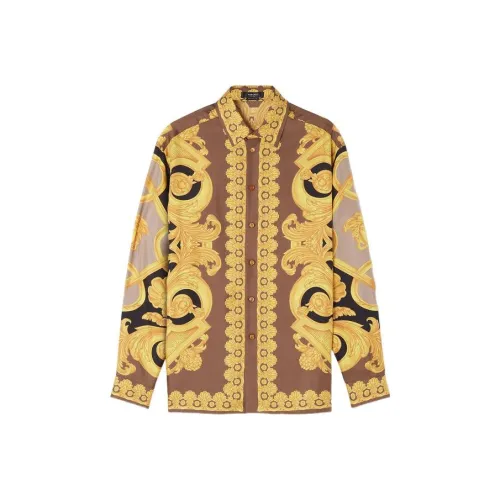 VERSACE Мужские Золотые Рубашки
