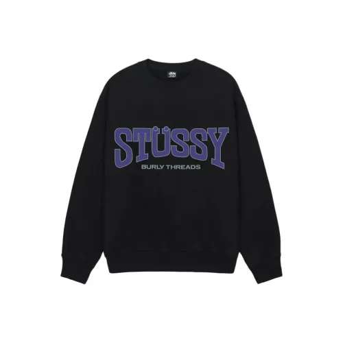 Stussy 2024 Summer Collection SS24 BURLY THREADS CREW SWEATSHIRT Унисекс