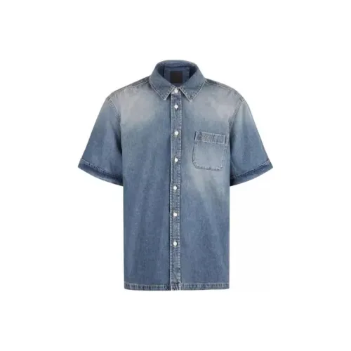 GIVENCHY Мужские Синие Рубашки