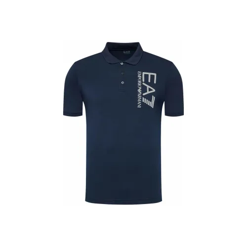 EMPORIO ARMANI EA7 Blue Men's Polo