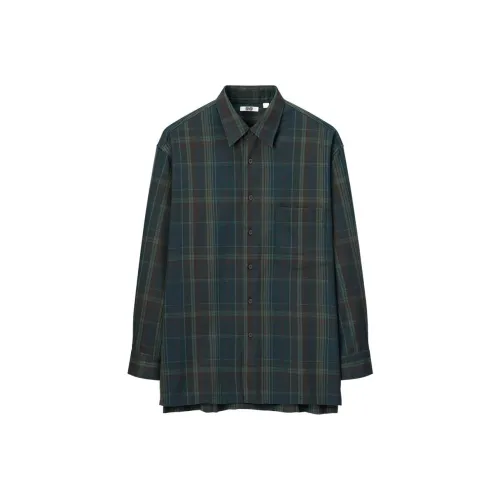 UNIQLO Темно-синие мужские рубашки