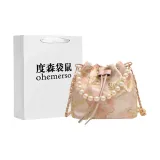 Розовая сумка для покупок с принтом