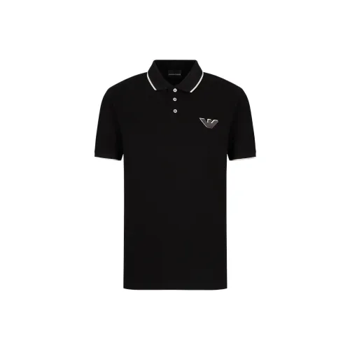 EMPORIO ARMANI Черная мужская поло