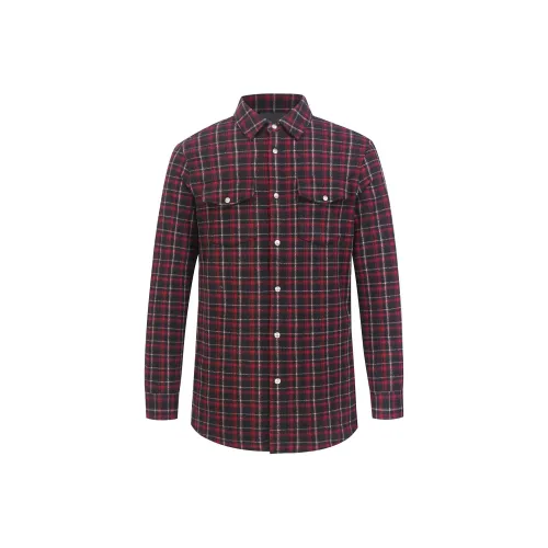 BOINIGAN VANITA Red Men's Shirts BOINIGAN VANITA Красные Мужские Рубашки