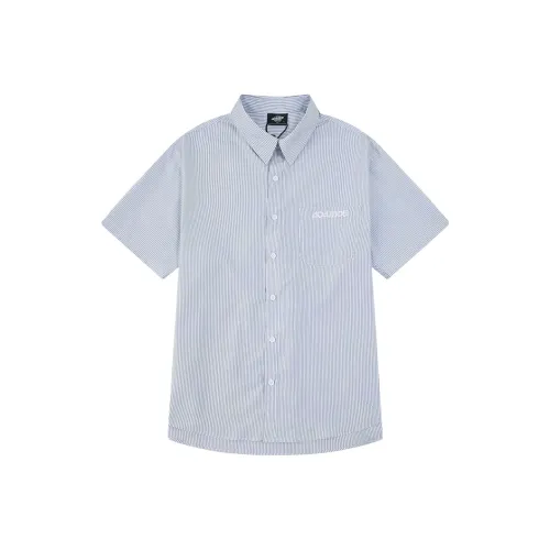 404MOB GANG Синие Унисекс Рубашки