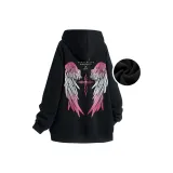 Черно-розовый, флисовая подкладка