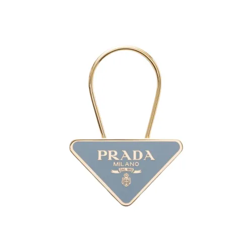 PRADA Эмаль Металл Брелоки Женские Синий