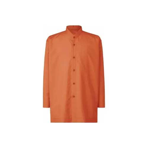 Homme Plissé Issey Miyake Orange Мужские Рубашки