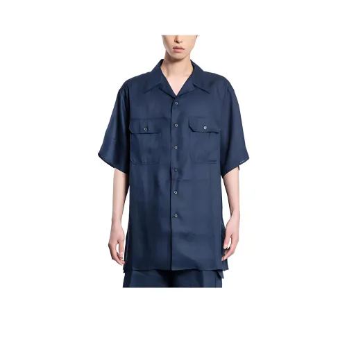 PRADA Мужские Синие Рубашки