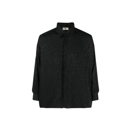 SAINT LAURENT SS23 Рубашка Мужская Черная