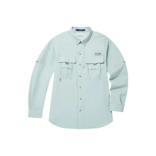 Columbia Bahama Рубашка Мужская Светло-Синяя