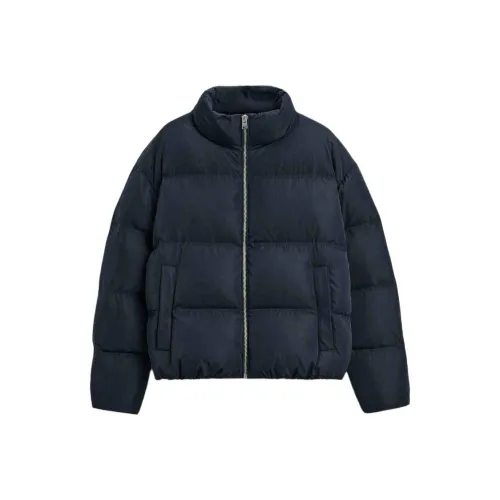 ZARA Морской синий Мужской пуховик