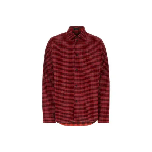 Balenciaga Red Men's Shirts Баленсиага Красные Мужские Рубашки