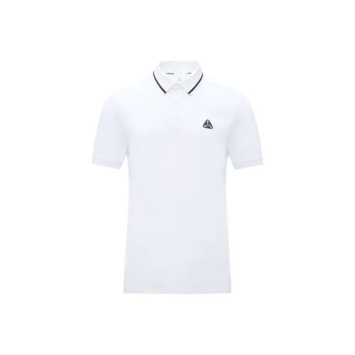 LI NING 1990 GOLF серия Поло Мужское Стандартное Белое