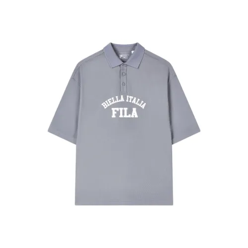 FILA Valentine's Day Collection Поло Унисекс Циан Кирпичный Серый