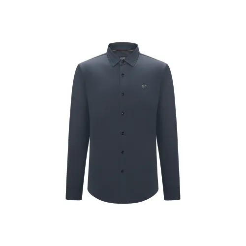 GY Goldlion Рубашка Мужская Светло-Синяя